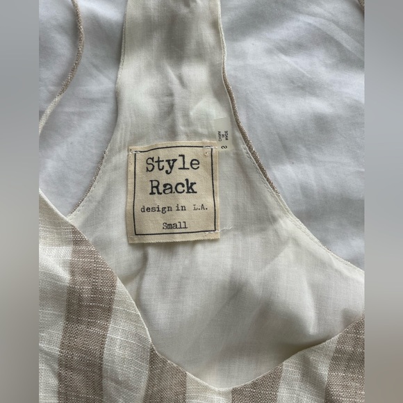 STYLE RACK Striped Linen Cotton Dress size S - Picture 3 of 7